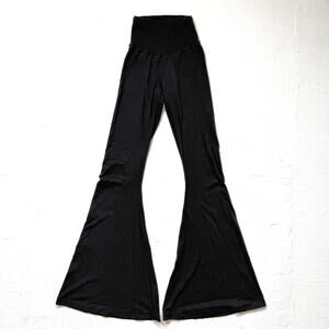 Aerie Offline Real Me Black High Rise Super Flare Pants, Size XS